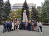 Республика Башкортостан: в день рождения народного героя журналисты возложили цветы к его памятнику у Дома печати