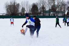 Липецкая область: мини-футбол на снегу на призы районной газеты «Звезда»